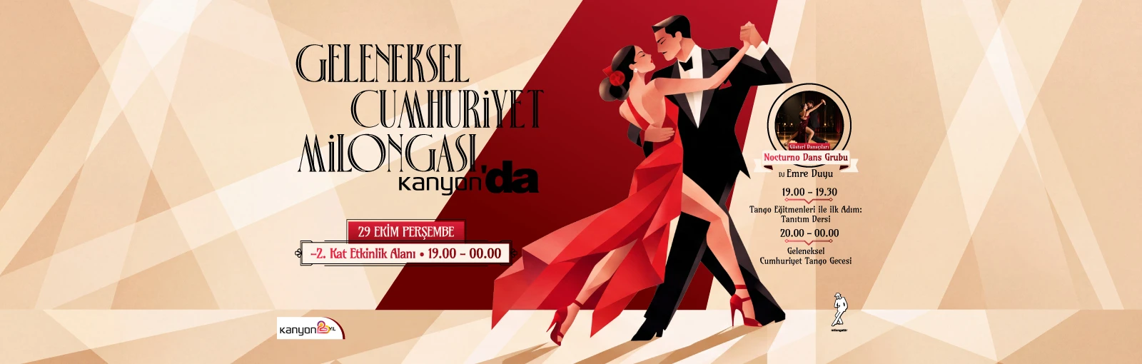 Geleneksel Cumhuriyet Milongası Kanyon’da!