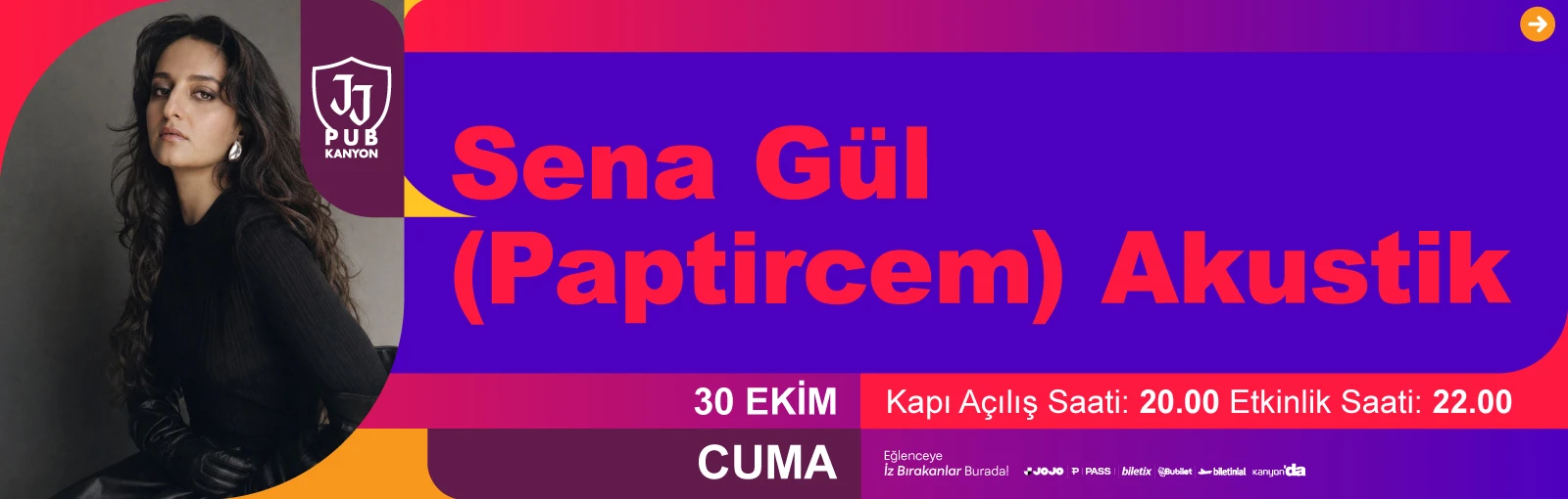 Sena Gül (Paptircem) Akustik JJ Pub Kanyon sahnesinde!