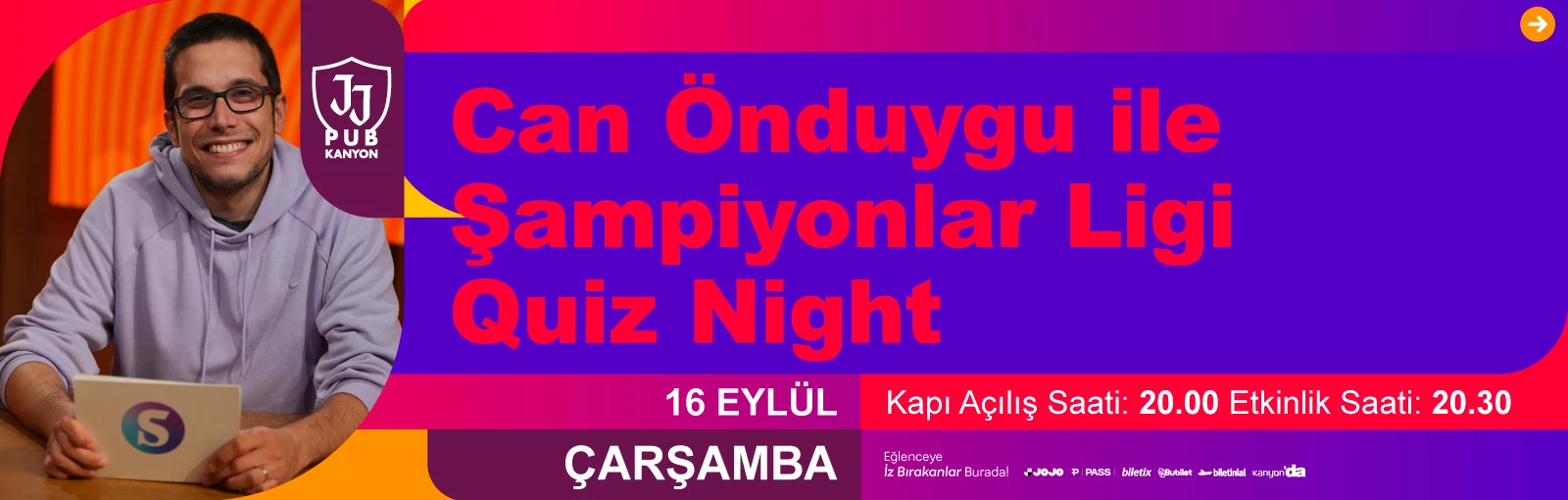 Can Öndoğdu ile Şampiyonlar Ligi Quiz Night