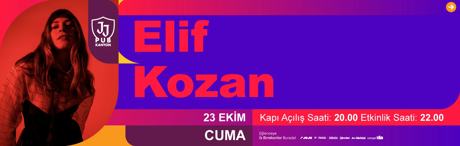 Elif Kozan JJ Pub Kanyon sahnesinde!