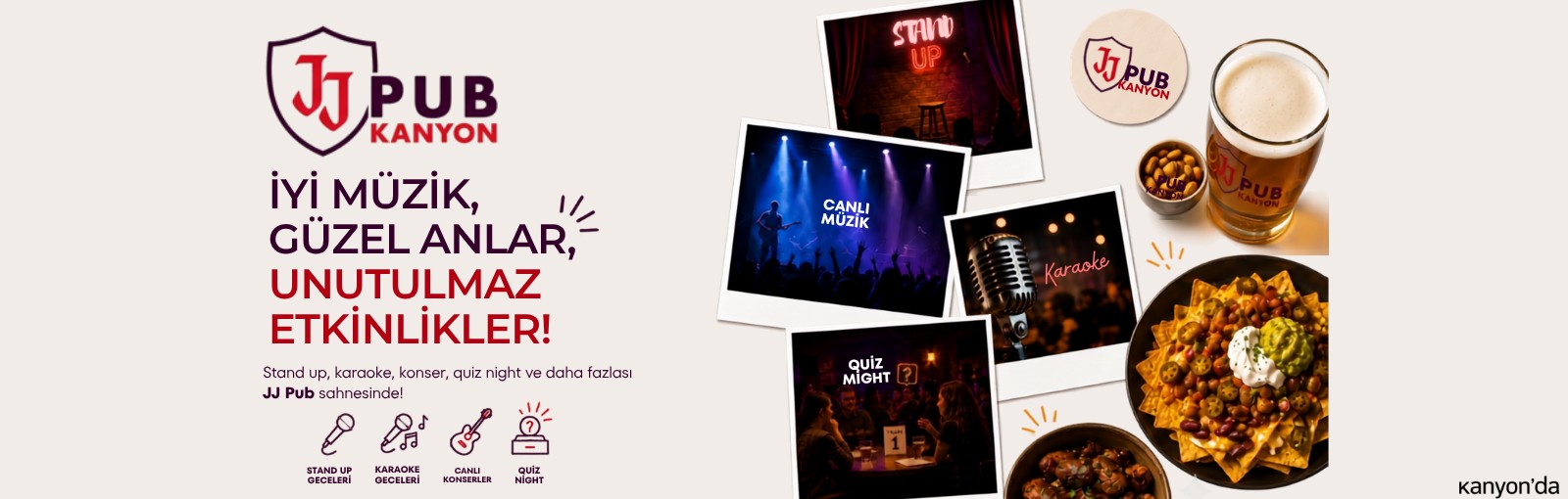 Unmute Canlı Karaoke her perşembe JJ Pub Kanyon’da